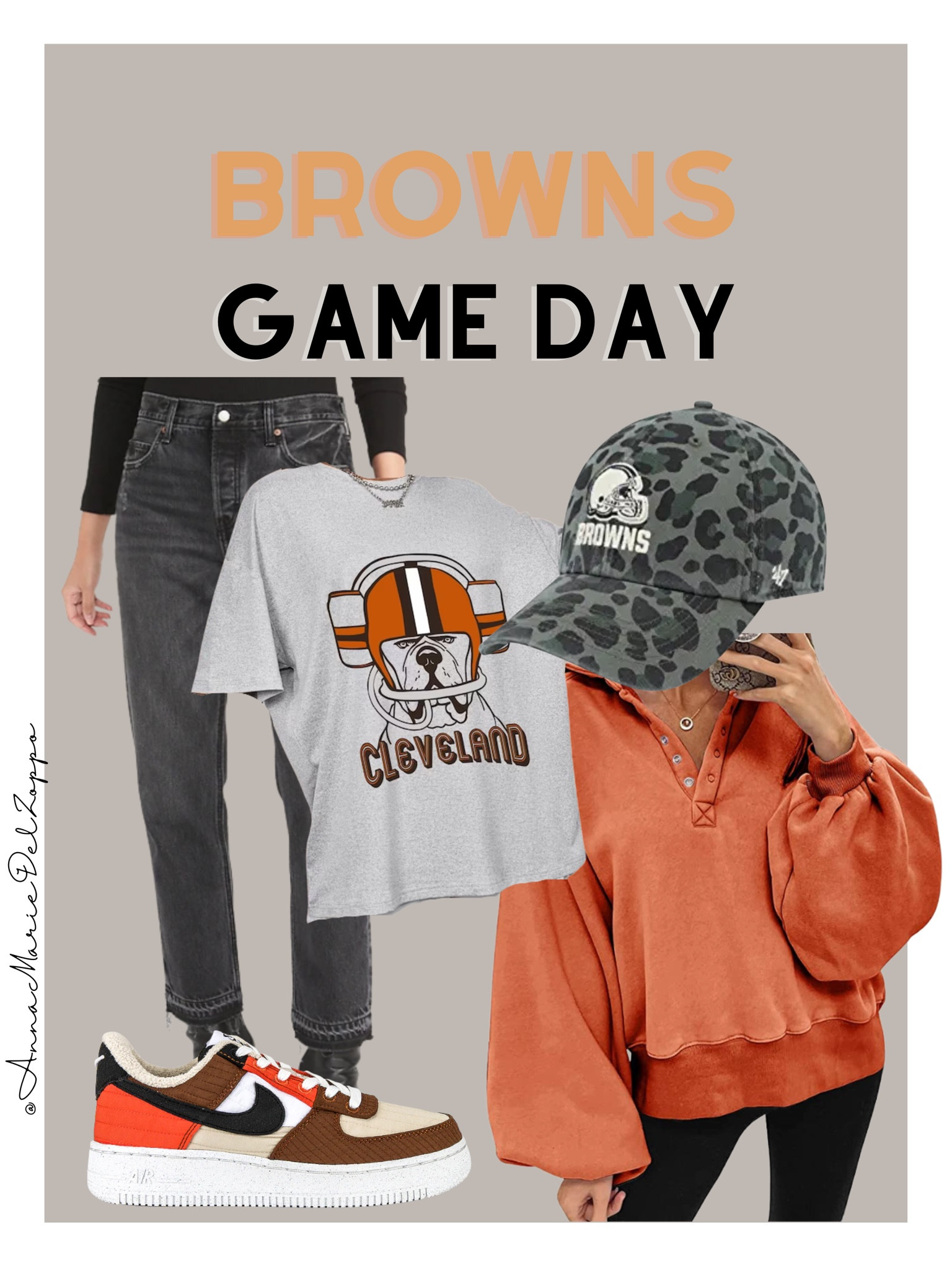 Cleveland Browns football tailgate outfit! Go Browns! Game day! 

#LTKstyletip #LTKunder50 #LTKSeasonal