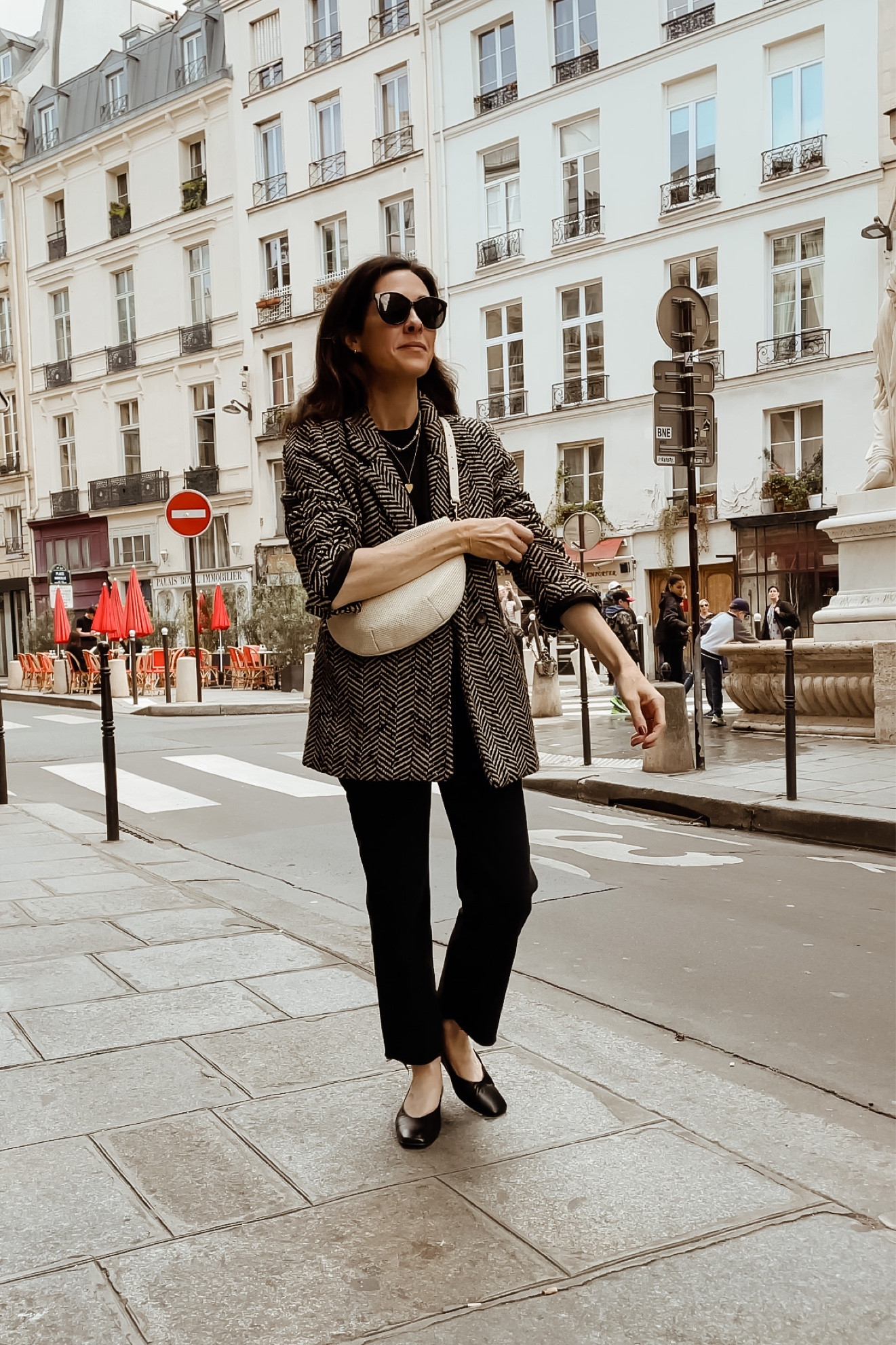 Anine Bing Blazer - old but linked here 
Shoes - flattered brand 
Bag - Clare V 
Jeans - Frank and Eileen
Black tee - SoldOut nyc 

#LTKshoecrush #LTKtravel #LTKSeasonal