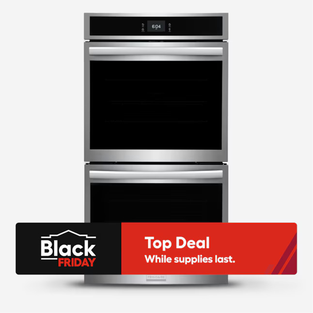 Frigidaire Gallery 30 inch Double Electric Wall Oven with Air Fry Self + Steam Cleaning ( Fingerp... | Lowe's