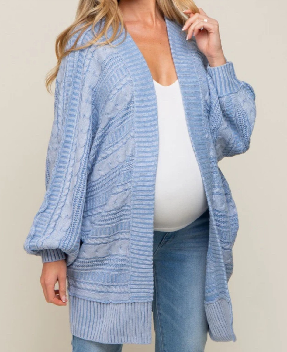 Blue knot maternity cardigan by Pink Blush Maternity 

Bump style | maternity style | clothes for pregnancy | second trimester | third trimester | post bump friendly | pregnancy style | outfits for pregnancy in winter 

#LTKbump #LTKfamily #LTKstyletip