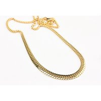 Chain Necklace Gold, Necklace, Gold Simple Short | Etsy (US)