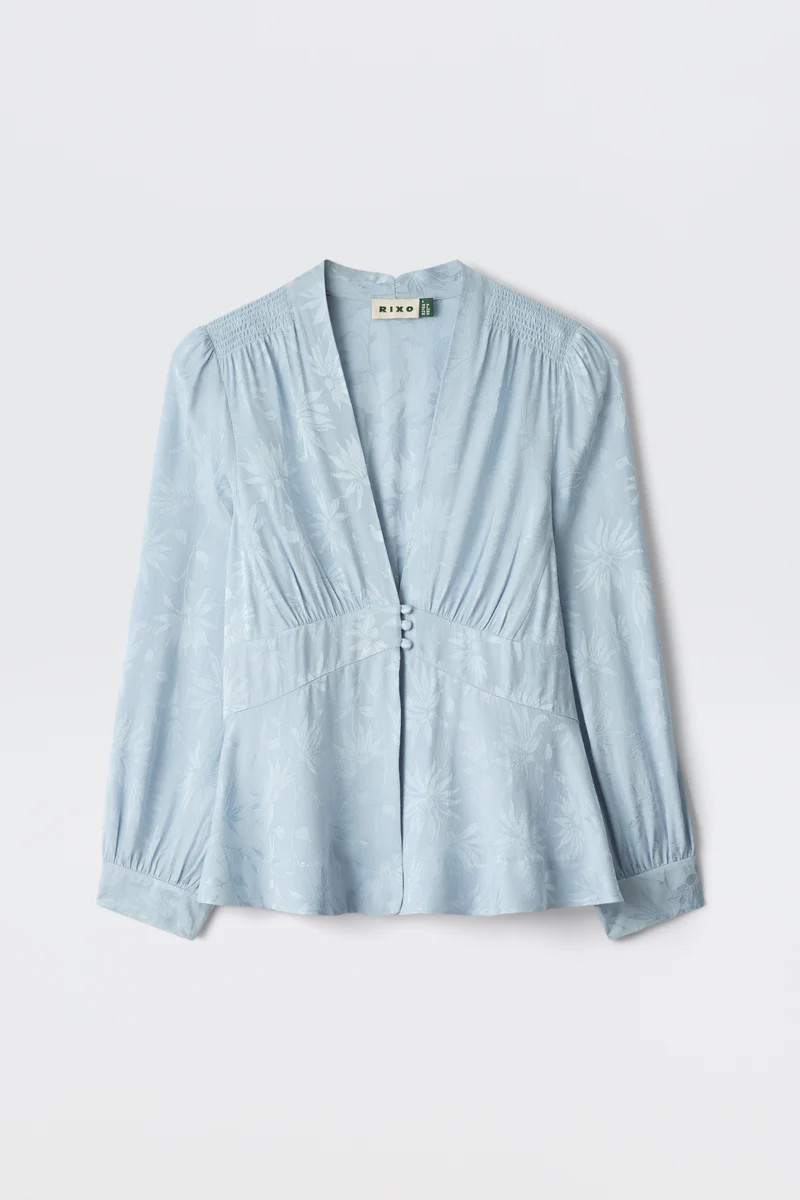 Lea - Daisy Jacquard Bluebell | Rixo