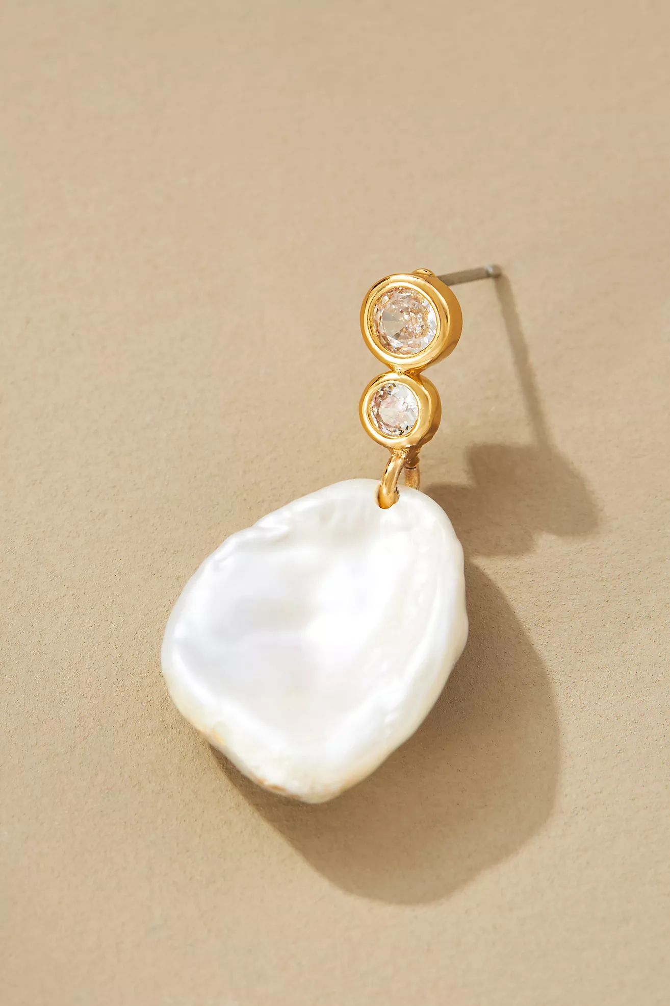 Small Natural Pearl Drop Earrings | Anthropologie (US)