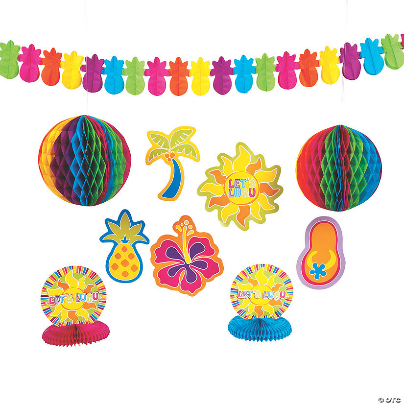 Luau Decorating Kit - 10 Pc. | Oriental Trading Company