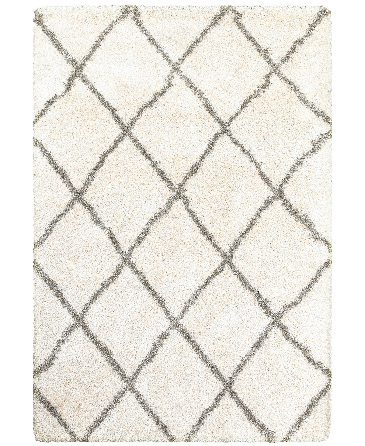 Oriental Weavers Henderson Shag 090 7'10" x 10'10" Area Rug - Ivory/Grey | Macy's