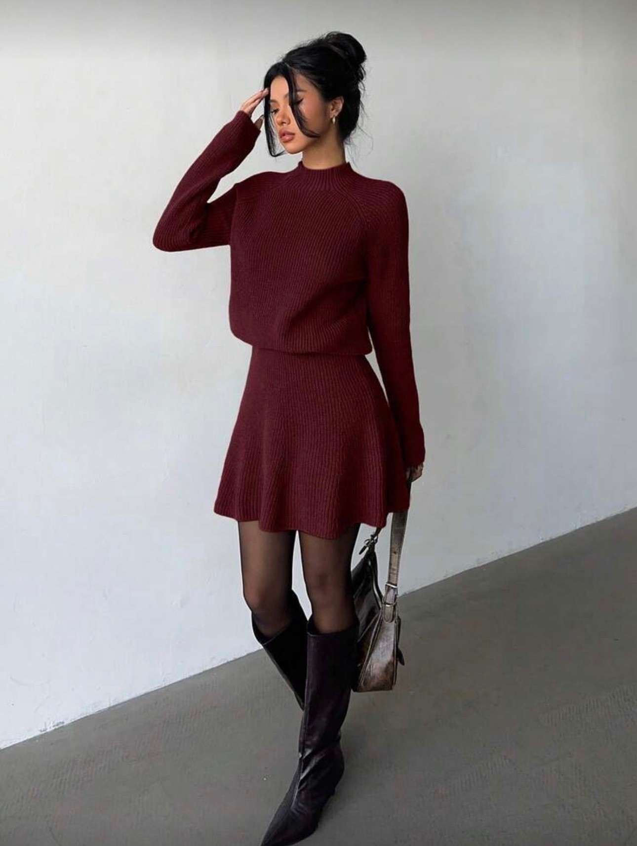 Winter outfit
Elenzga Women Loose Casual
Round Neck Textured Top And Pleated Skirt.

#LTKGiftGuide #LTKHoliday #LTKSeasonal