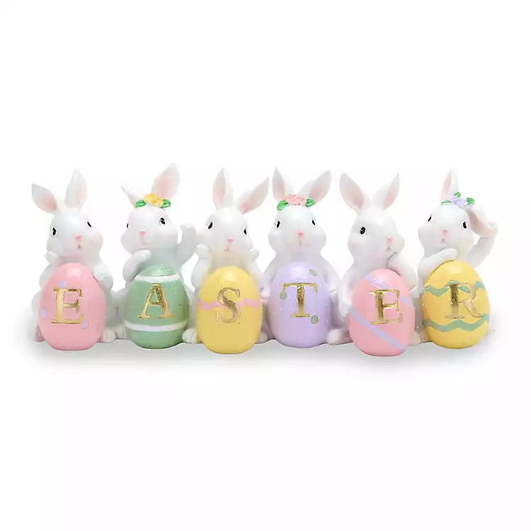 Easter Eggs & Bunnies Figurine | Kirklands