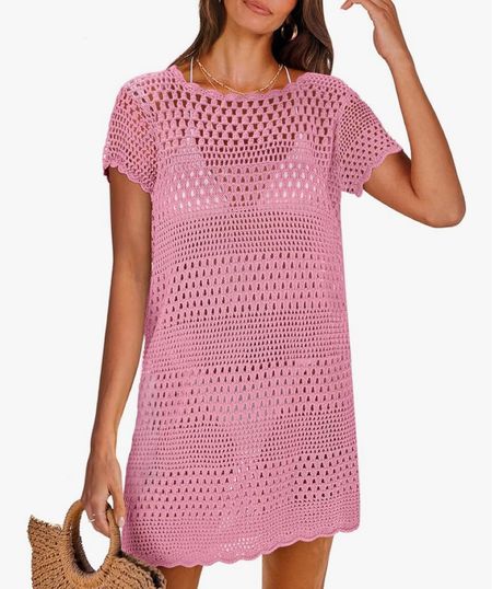 Amazon deal of the day on this crochet swimsuit coverup!! 
