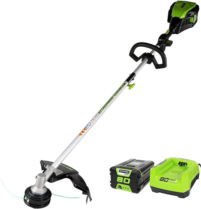 Greenworks Pro 80V 16 inch Cordless String Trimmer (Attachment Capable), 2Ah Battery and Charger ... | Amazon (US)