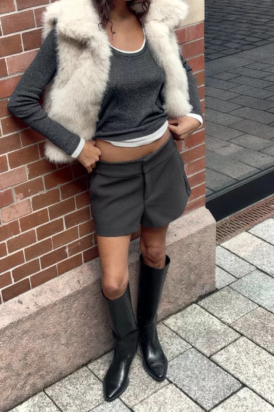 FAUX FUR GILET | Zara UK