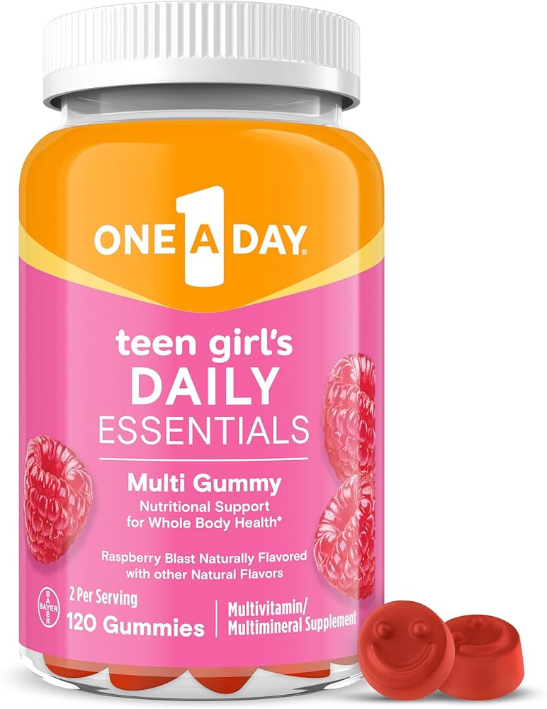 One A Day Teen Girl’s Daily Essentials Multivitamin Gummies, Teen Girl Multivitamins with Bioti... | Amazon (US)