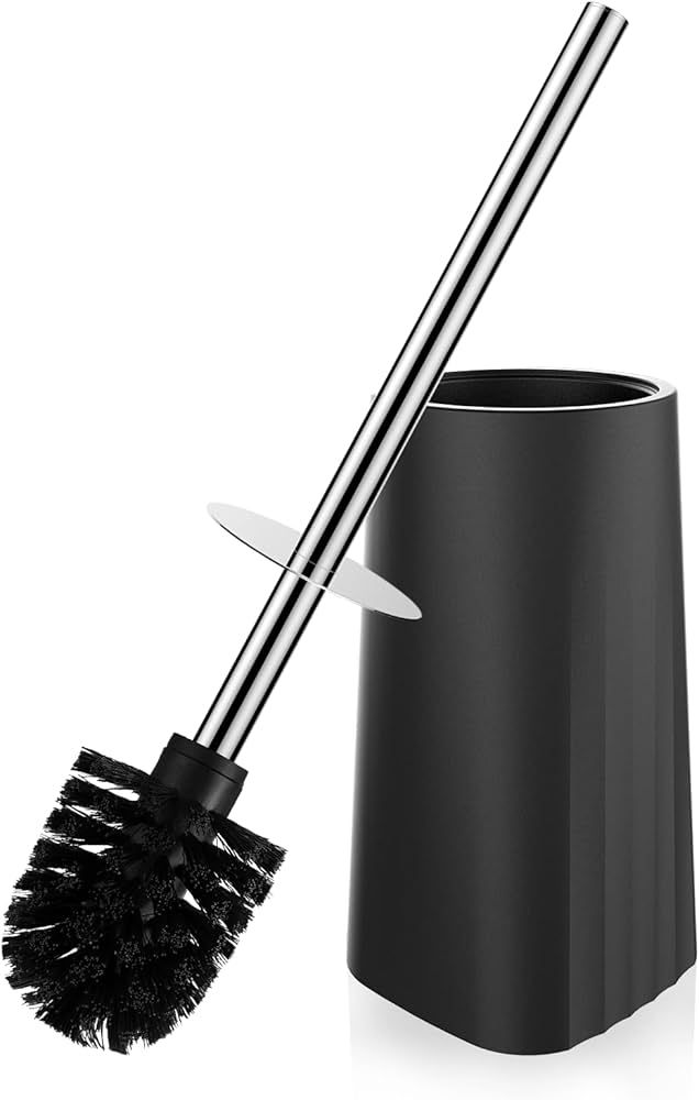 Premium Toilet Brush and Holder,Toilet Bowl Brush with 304 Stainless Steel Long Handle, Hidden To... | Amazon (US)
