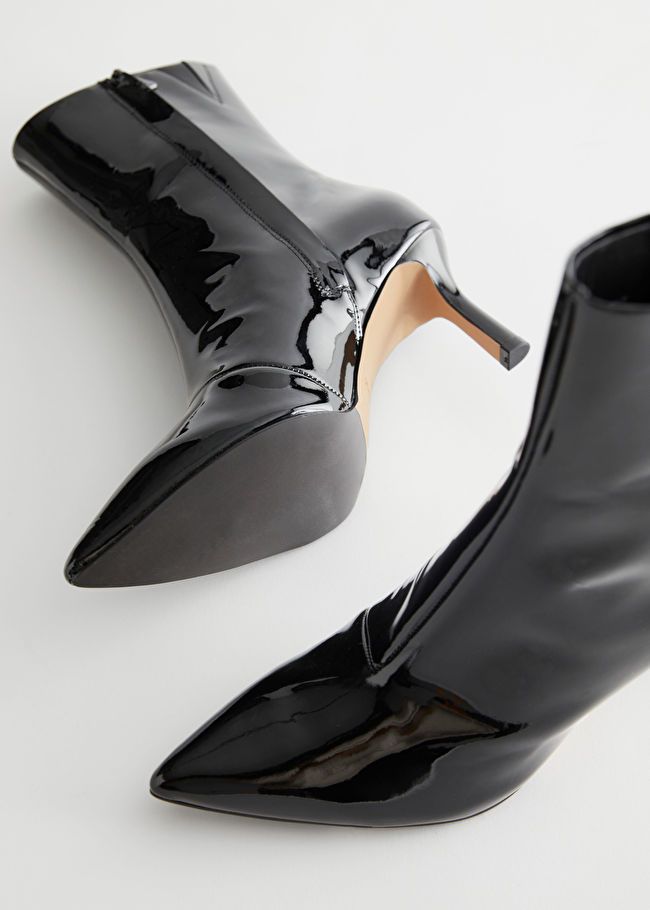 Thin Heel Patent Leather Boots | & Other Stories (EU + UK)