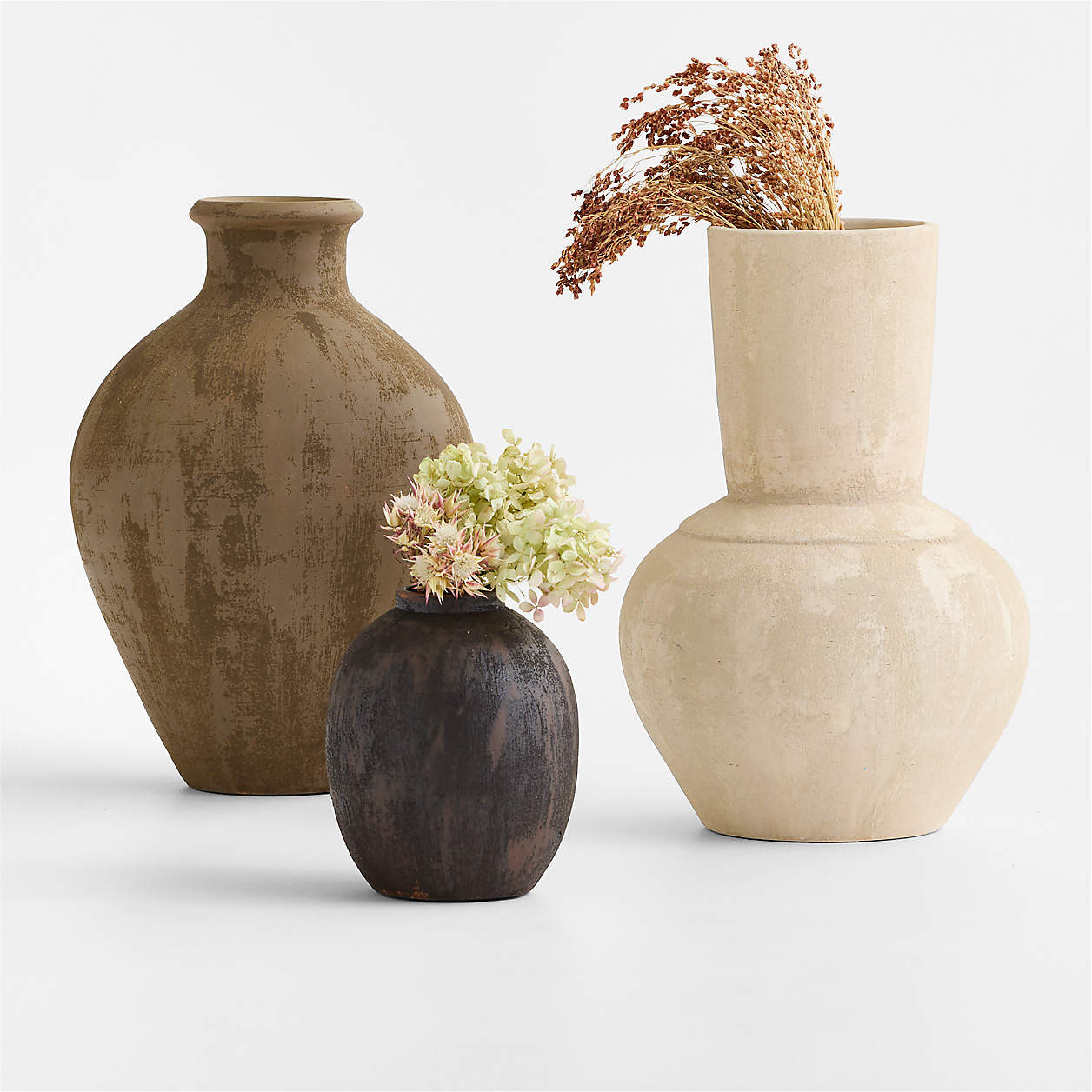 Berkshire Brown Small Vase 7.5" + Reviews | Crate & Barrel | Crate & Barrel