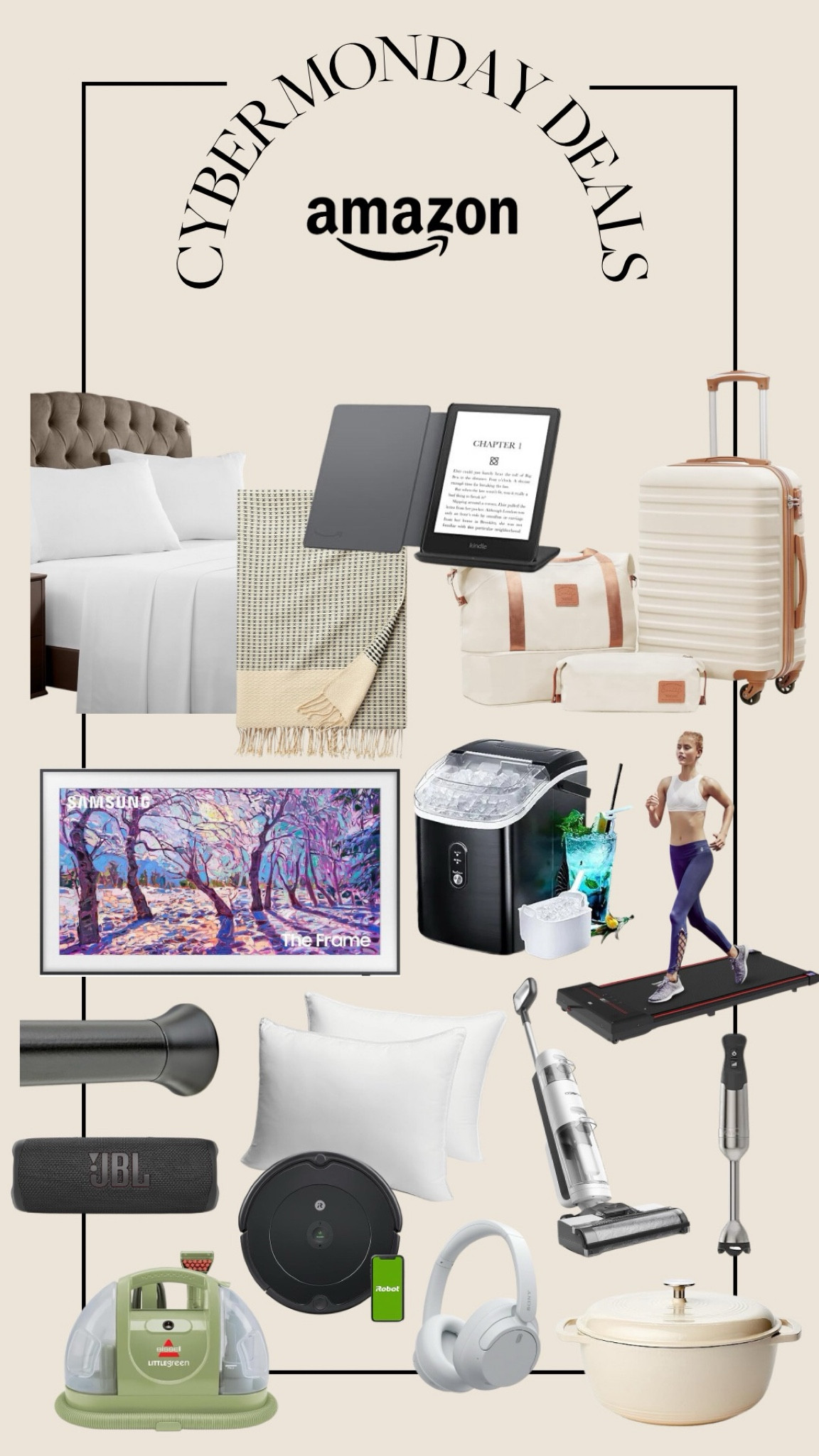 Cyber Monday, cyber Monday deals, cyber Monday sale, cyber Monday sales, sale alert, household items, luggage, aesthetic luggage, luggage set, frame tv, nugget ice, ice maker, waking pad, treadmill, sheet set, vacuum, appliance, small appliances, gift ideas, gifting, gift guide, Amazon, Amazon prime, Amazon sale, Amazon cyber Monday

#LTKsalealert #LTKCyberWeek #LTKhome