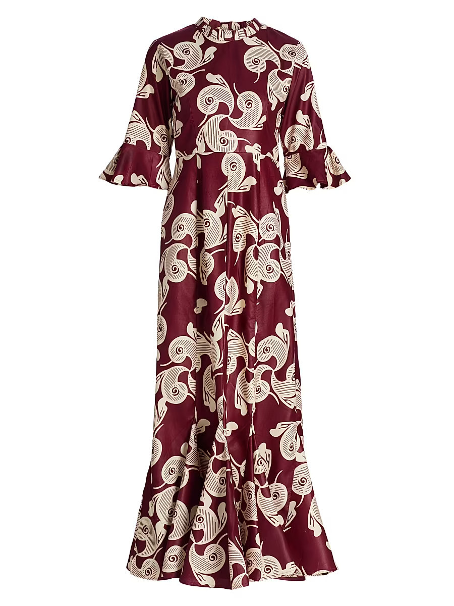 Women's Tiwa Printed Mermaid Maxi Dress - Red - Size Medium | Saks Fifth Avenue