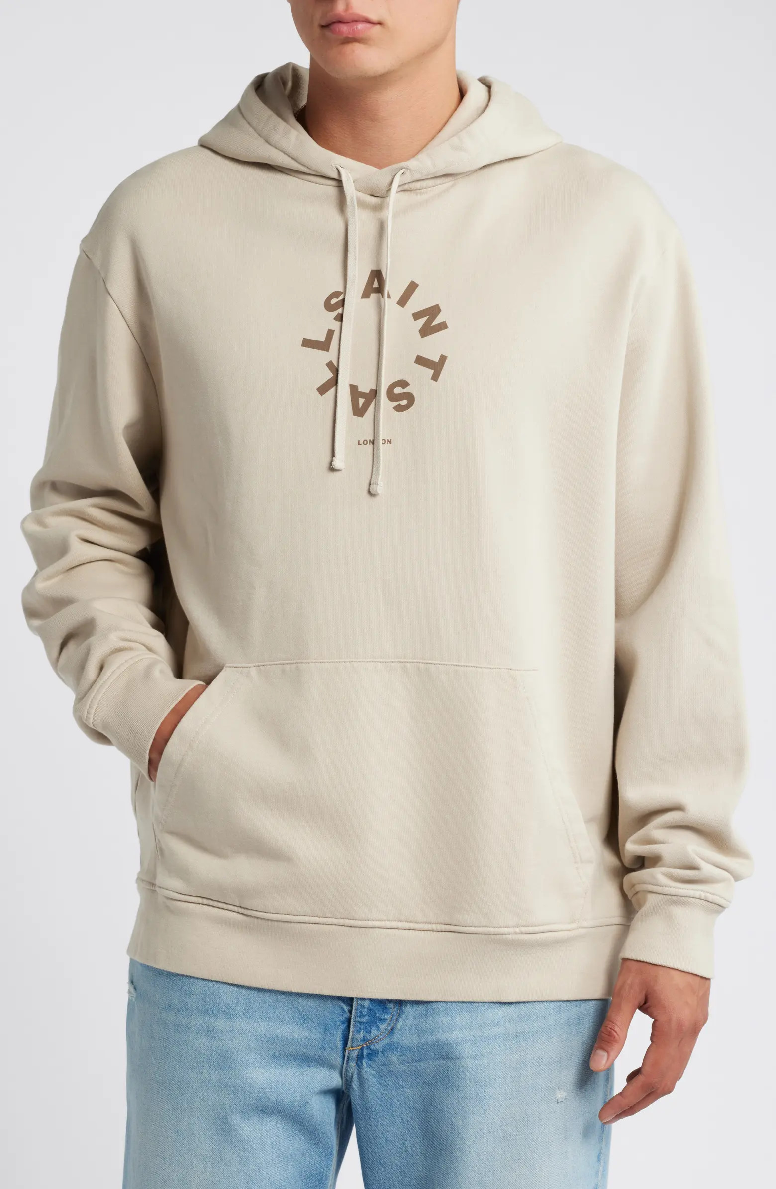 AllSaints Tierra Pullover Graphic Hoodie | Nordstrom | Nordstrom
