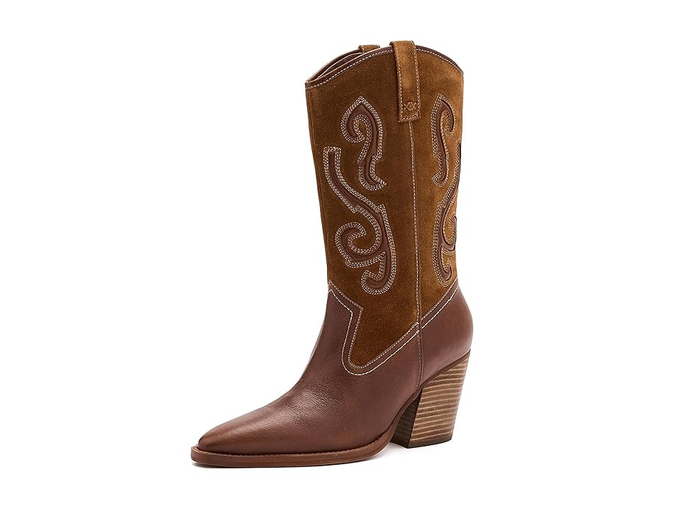 Free People Farrah Western Boots Women's Boots Whiskey : EU 40 (US Women's 10) M, Leather | Zappos