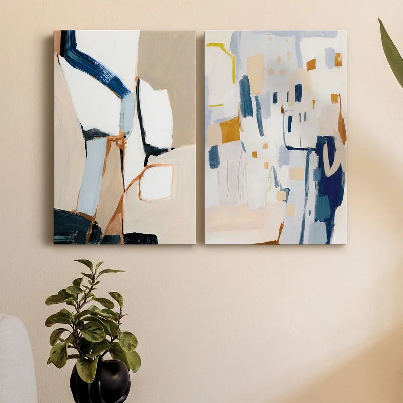 Diagramme I On Canvas 2 Pieces Painting | Wayfair North America
