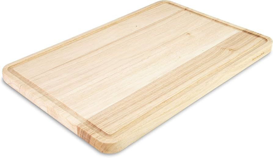 KitchenAid Classic Rubberwood Cutting Board with Perimeter Trench, Extra-Large Reversible Choppin... | Amazon (US)