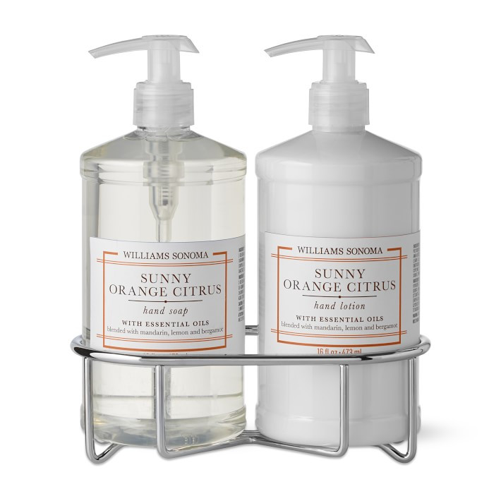 Williams Sonoma Sunny Orange Citrus Hand Soap & Lotion 3-Piece Set | Williams-Sonoma