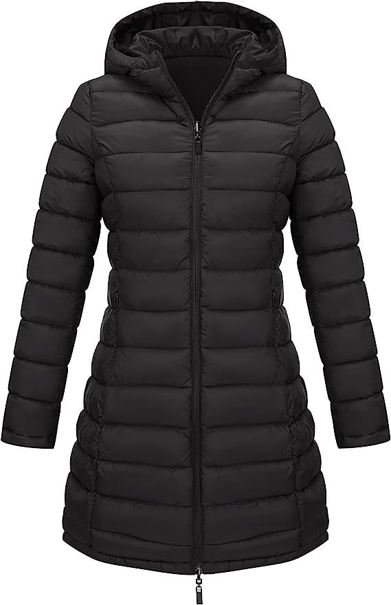 Bellivera Women Puffer Jacket Reversible Fall and Winter Fashion Warm Quilted Lightweight Long Ho... | Amazon (US)