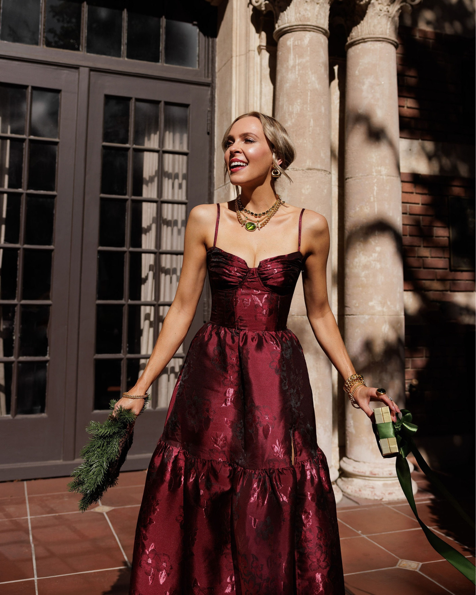 Did someone say HOLIDAY? Because these jewels have been patiently waiting @julievos  ✨
Styling the Dolce necklace in Palmetto green, in all her holiday glory. Comment shop for all the look details  #JulieVos #JulieVosPartner 


#LTKCyberWeek #LTKGiftGuide #LTKSaleAlert