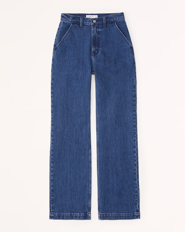 Curve Love High Rise 90s Relaxed Jean | Abercrombie & Fitch (US)