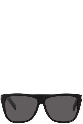 Saint Laurent - Black SL 1 Sunglasses | SSENSE