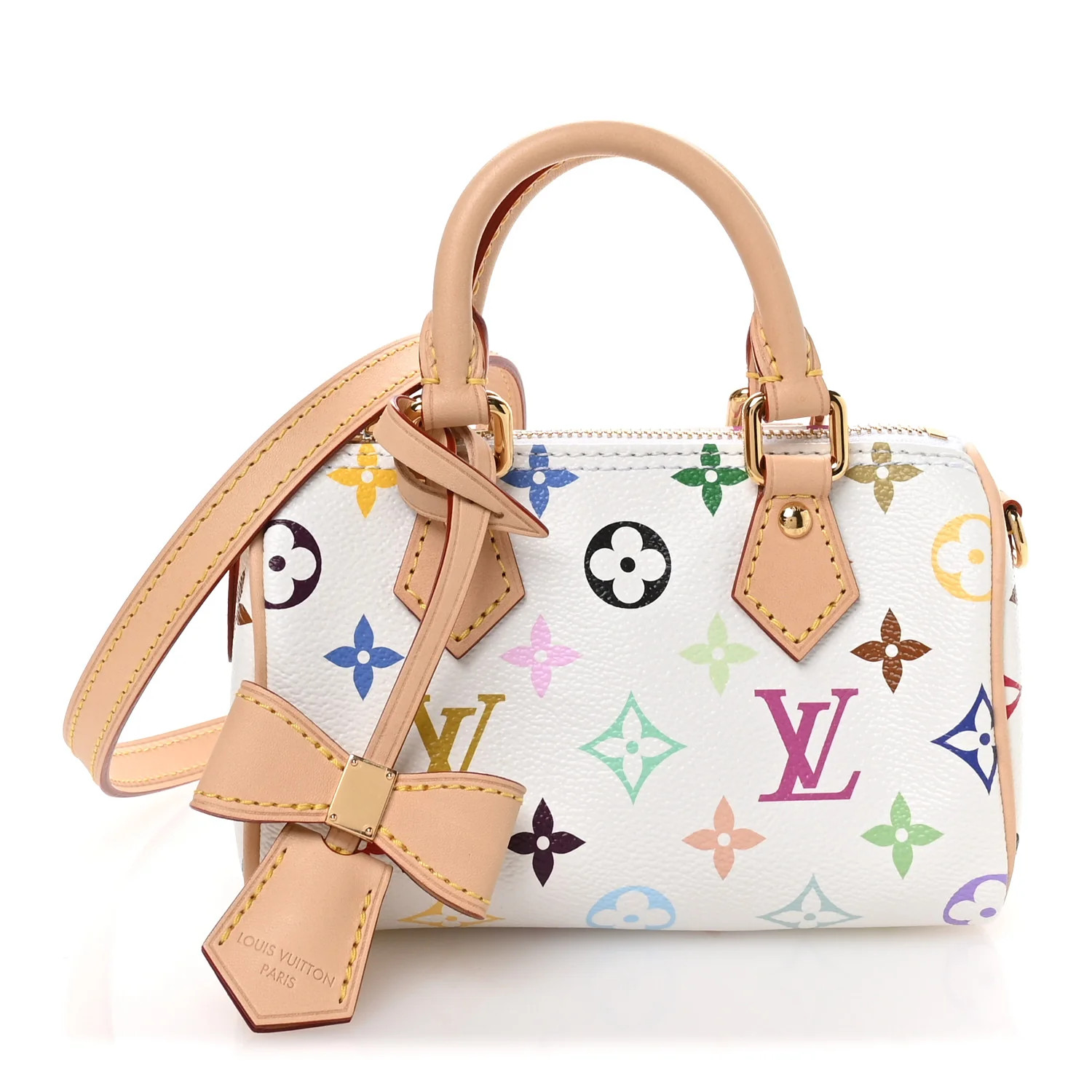 LV X TM Monogram Multicolor Nano Speedy White | FASHIONPHILE (US)