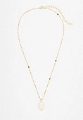 Gold Oval Initial Pendant Necklace | Maurices
