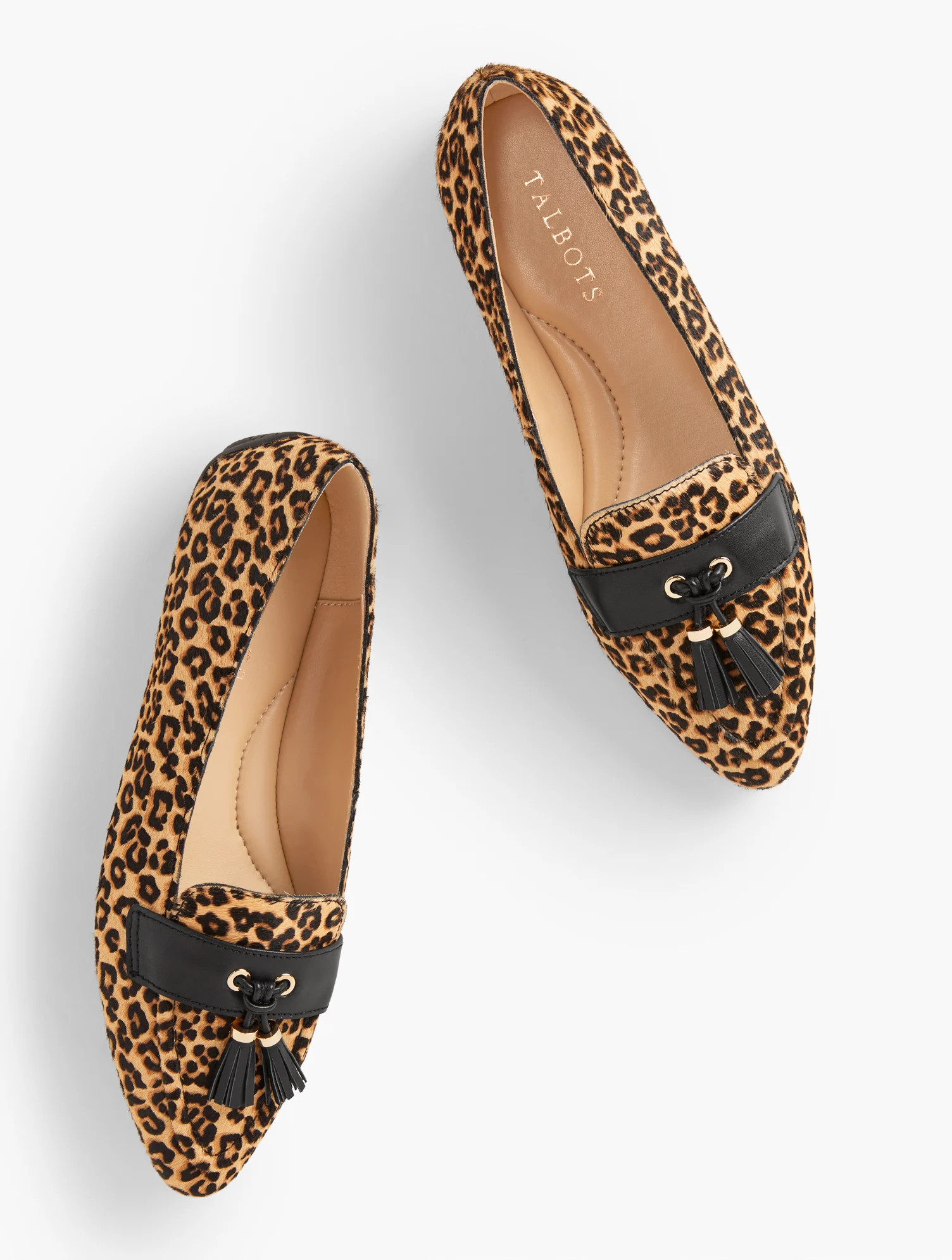 Francesca Leopard Driving Flats - Light - 5M Talbots | Talbots