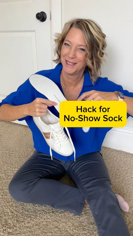 ✈️ Travel Hack:
Put a no-show sock around your shoe's sole or an insert for 3 reasons: if you like to tour barefooted, you do not have room for a sock on your foot inside the shoe, or to protect the soles from sweat and smells. Tip: you may also want to try these cheap thin Dr Scholls inserts.
👨‍✈️ I’m a Houston pilot wife sharing tips to help you “travel the globe without a worry in the world” on YTube and IG.  #travelhacks #traveltips #noshowsock #travelshoe 

#LTKtravel #LTKshoecrush