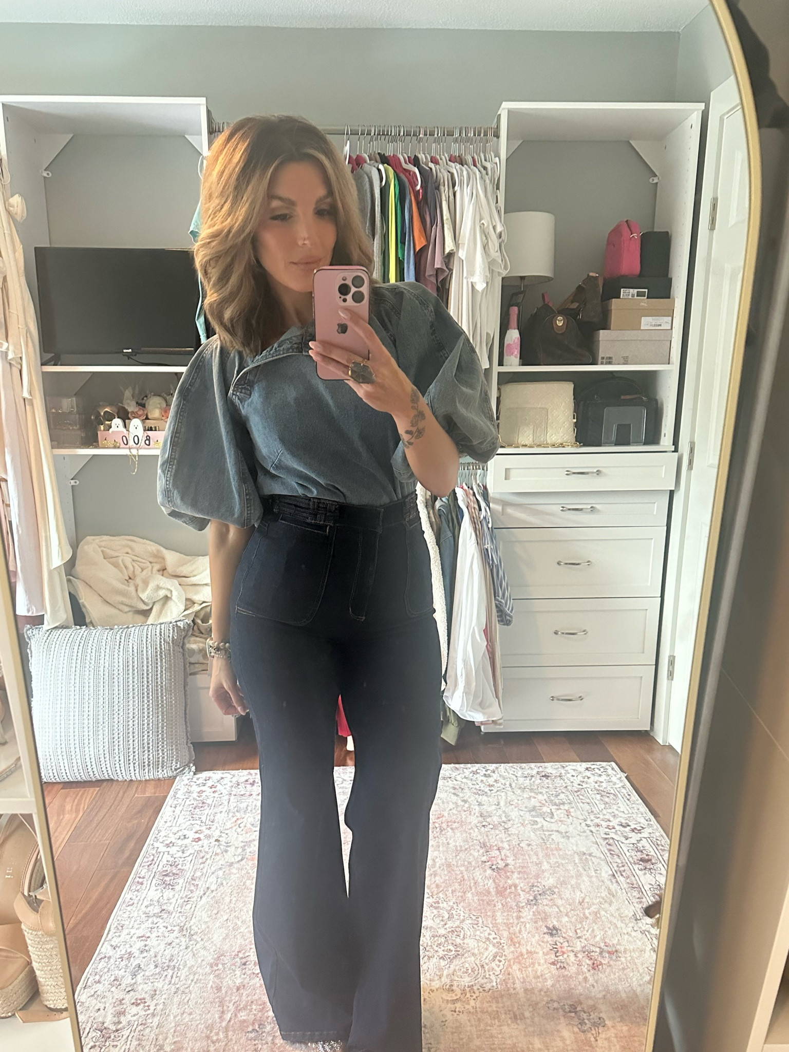 Embracing the Denim on Denim trend hard for KCFW Media Nightt

#LTKFallSale #LTKMidsize #LTKSeasonal