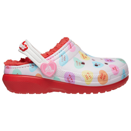 Crocs Lined Sweethearts Clog | Kids Foot Locker (US)