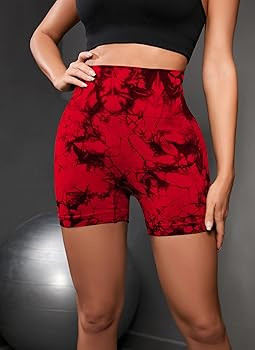 OVESPORT Workout Shorts for Women Scrunch Butt Lifting High Waisted Yoga Gym Seamless Booty Biker... | Amazon (US)