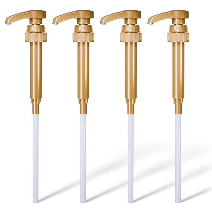 4 Pcs Coffee Syrup Pump Dispenser - Works as Skinny and Torani Syrup Pump - Fits Various 25.4 oz ... | Amazon (US)