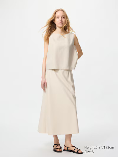 Linen Blend Skirt | UNIQLO (UK)