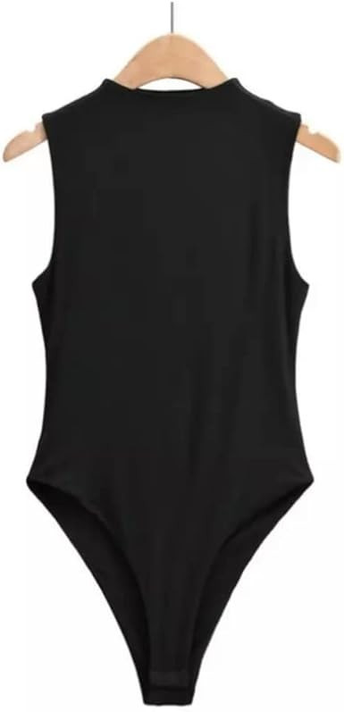 Women's High Neck Sleeveless Tank Top Bodysuit Slim Fitted Bodysuit for Women | Amazon (US)
