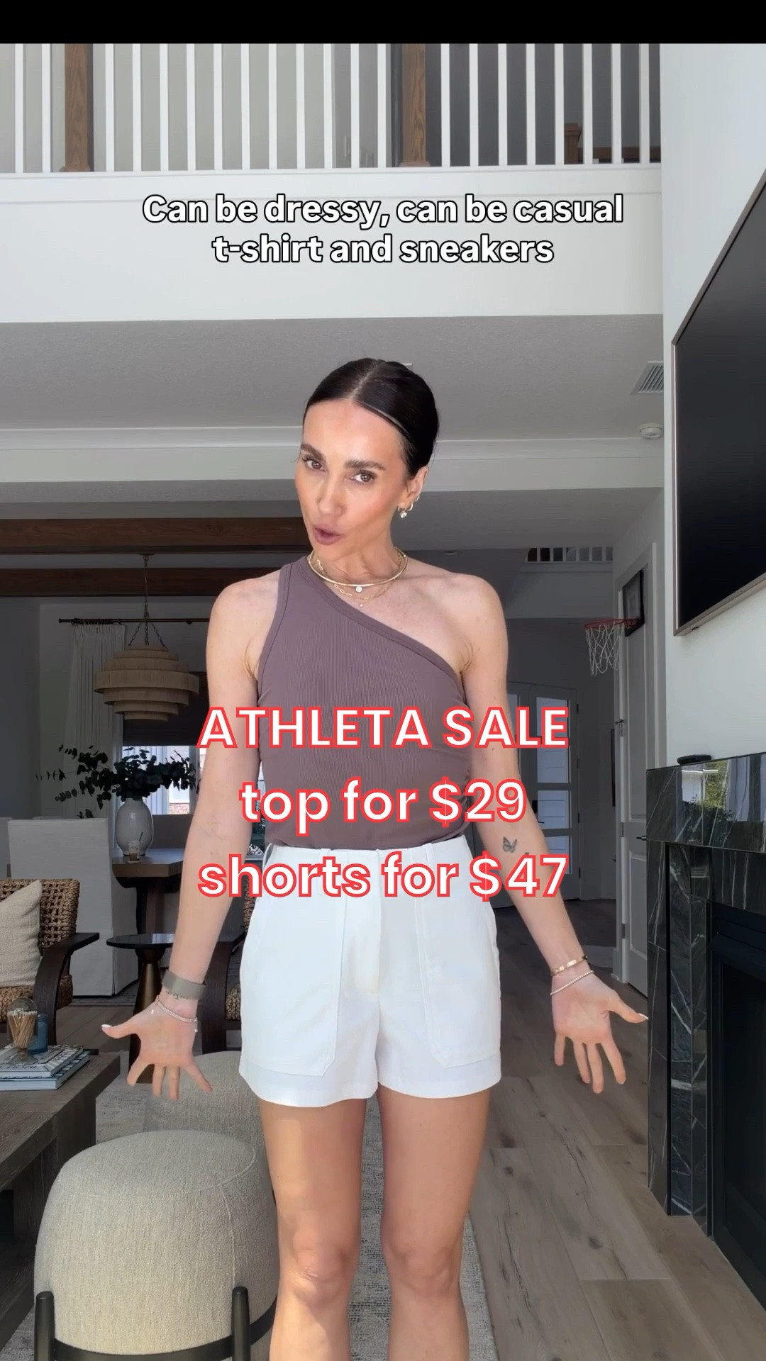 ATHLETA SALE top for $29 and shorts for $47.

#LTKootd #LTKSaleAlert #LTKOver40
