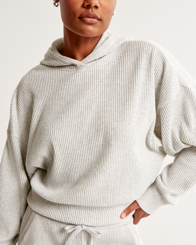 Lounge Cozy Rib Hoodie | Abercrombie & Fitch (US)