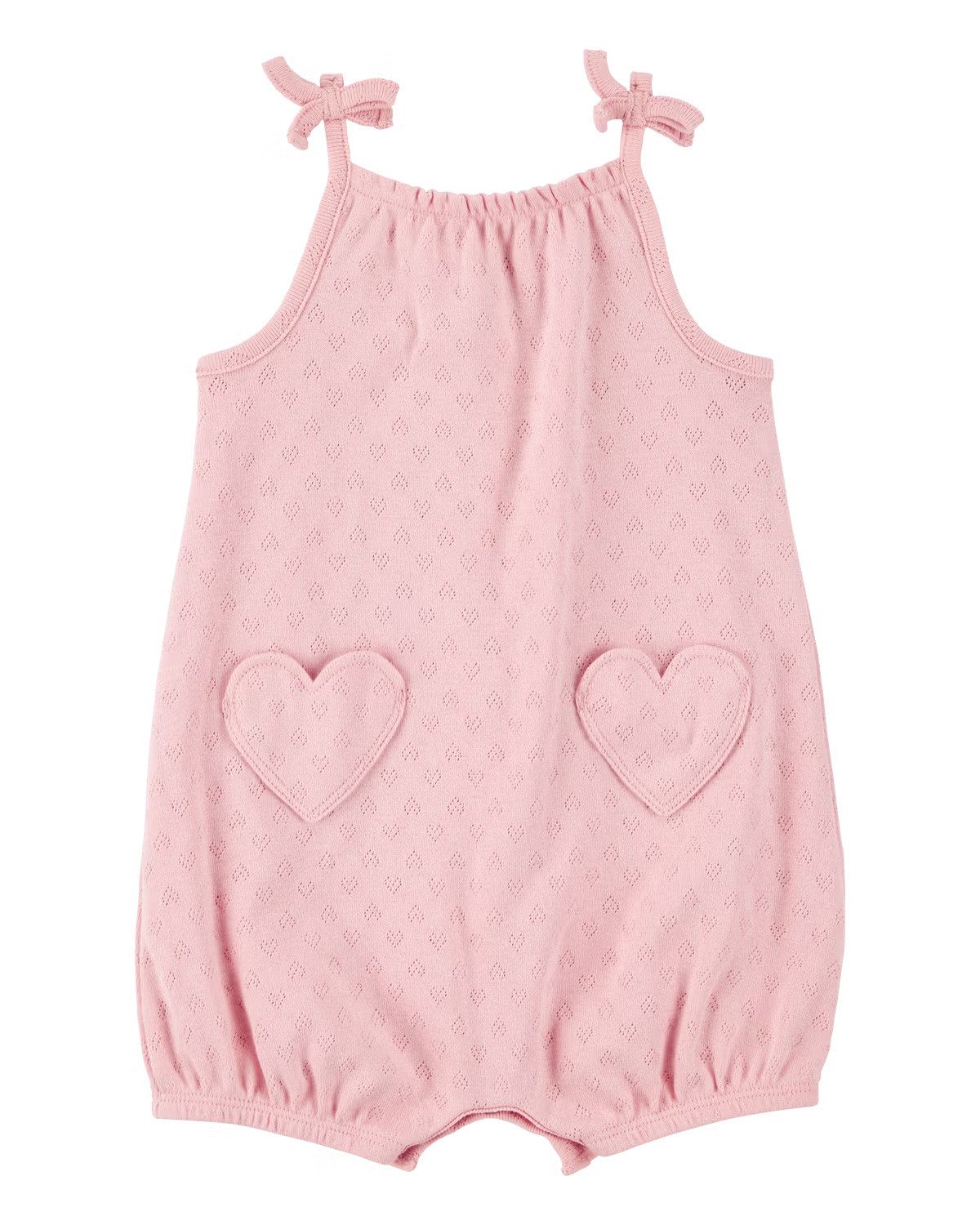 Baby Heart Pockets Cotton Romper - Pink - Carter's | Carter's | Carter's Inc