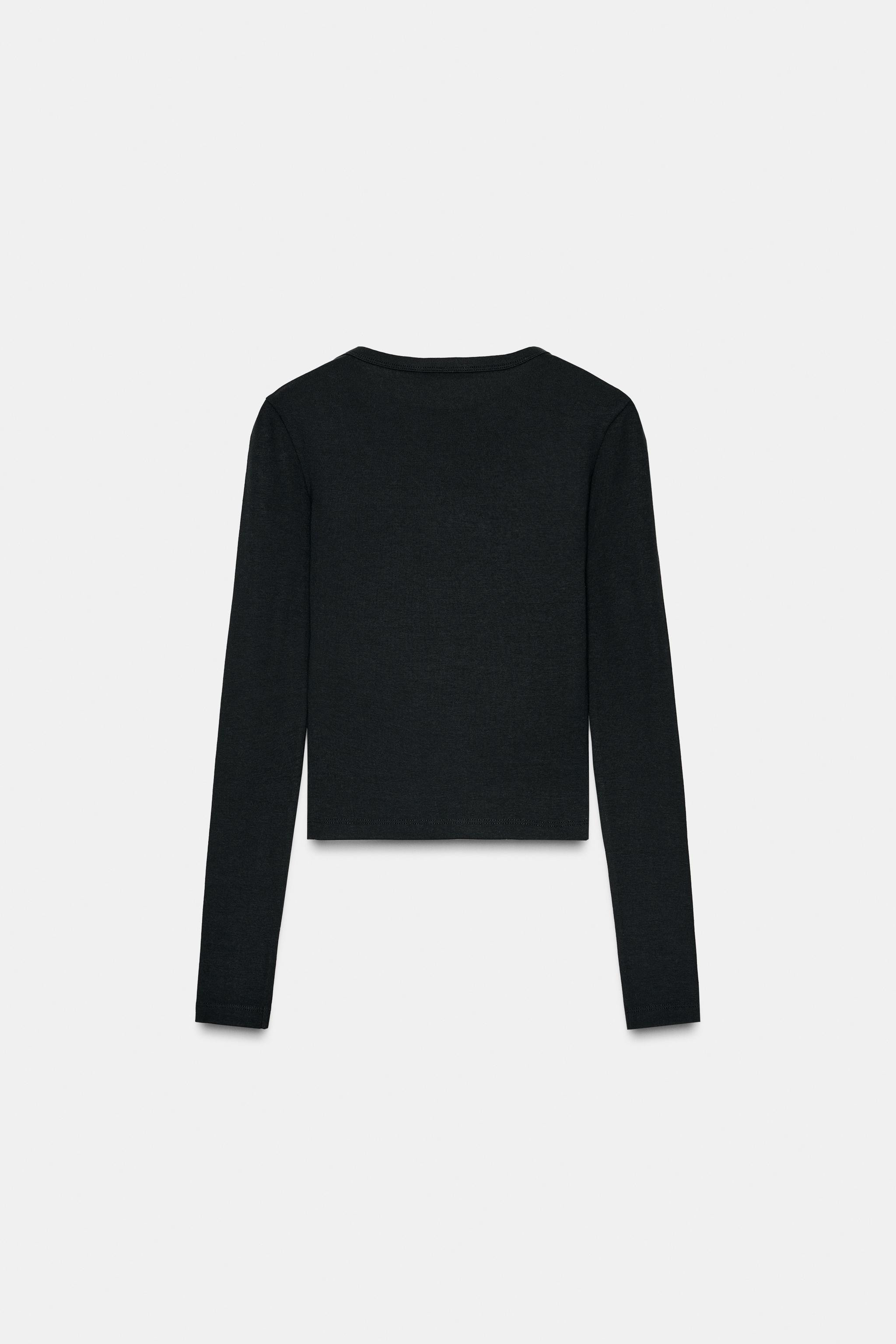 LONG SLEEVE T-SHIRT | Zara UK