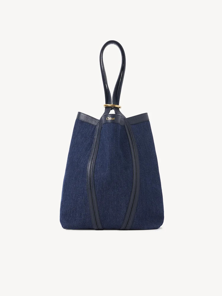 Chloé Spin tote bag in denim | Chloe US