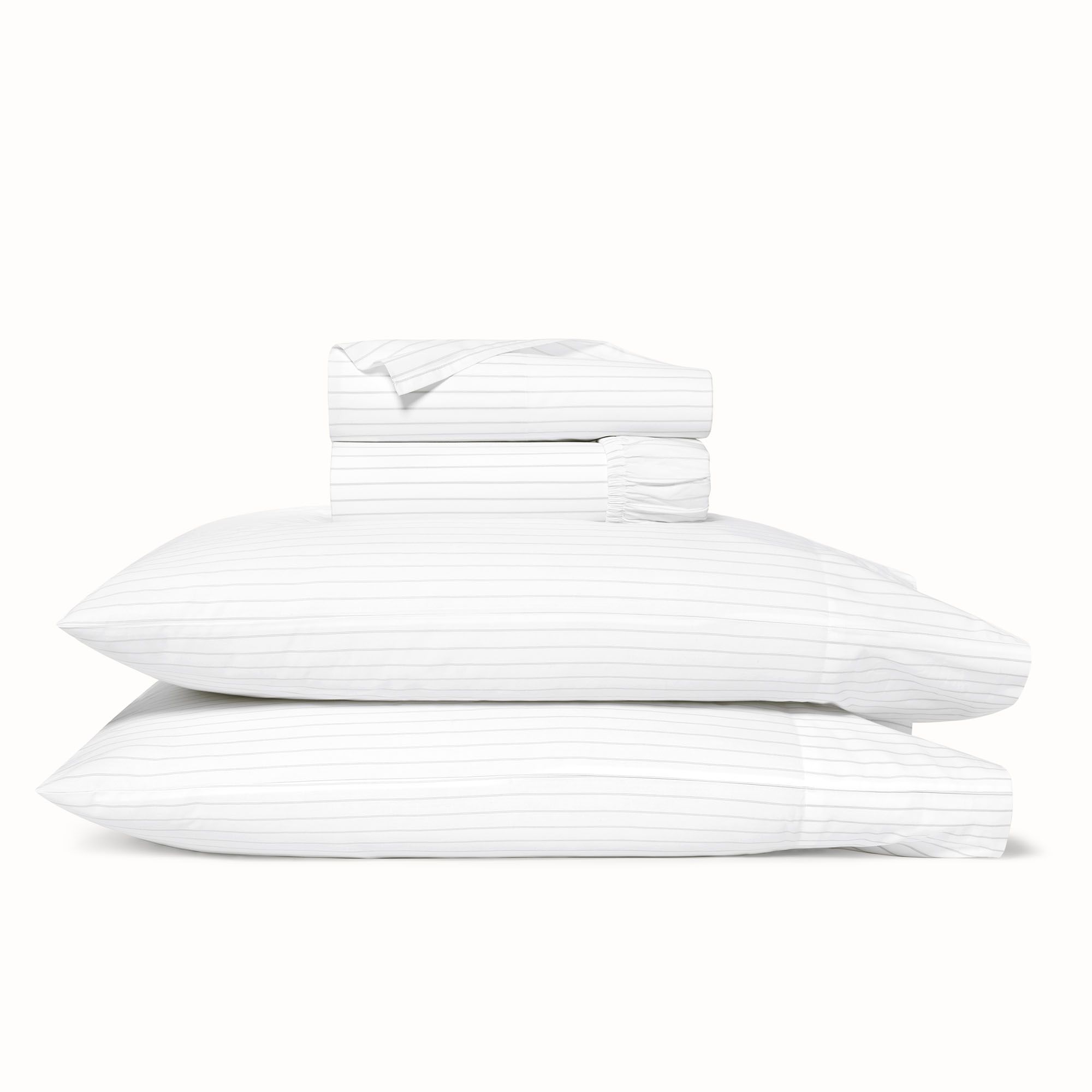 Striped Percale Bed Sheet Set - Organic Cotton - Boll & Branch | Boll & Branch