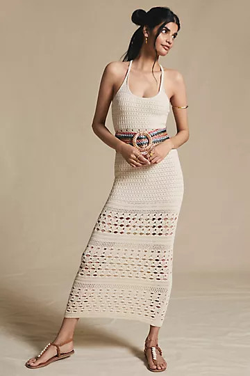 Crochet Cover-Up Maxi Dress | Anthropologie (US)