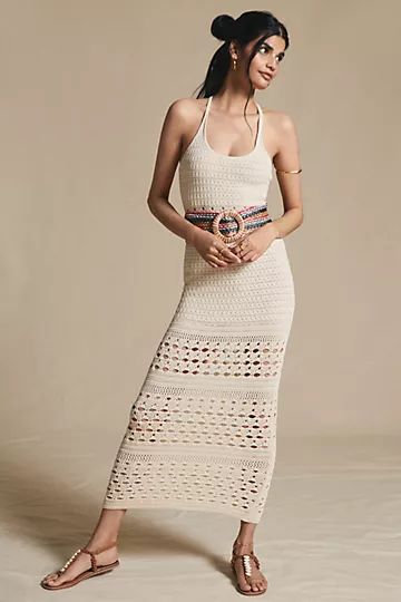 Crochet Cover-Up Maxi Dress | Anthropologie (US)