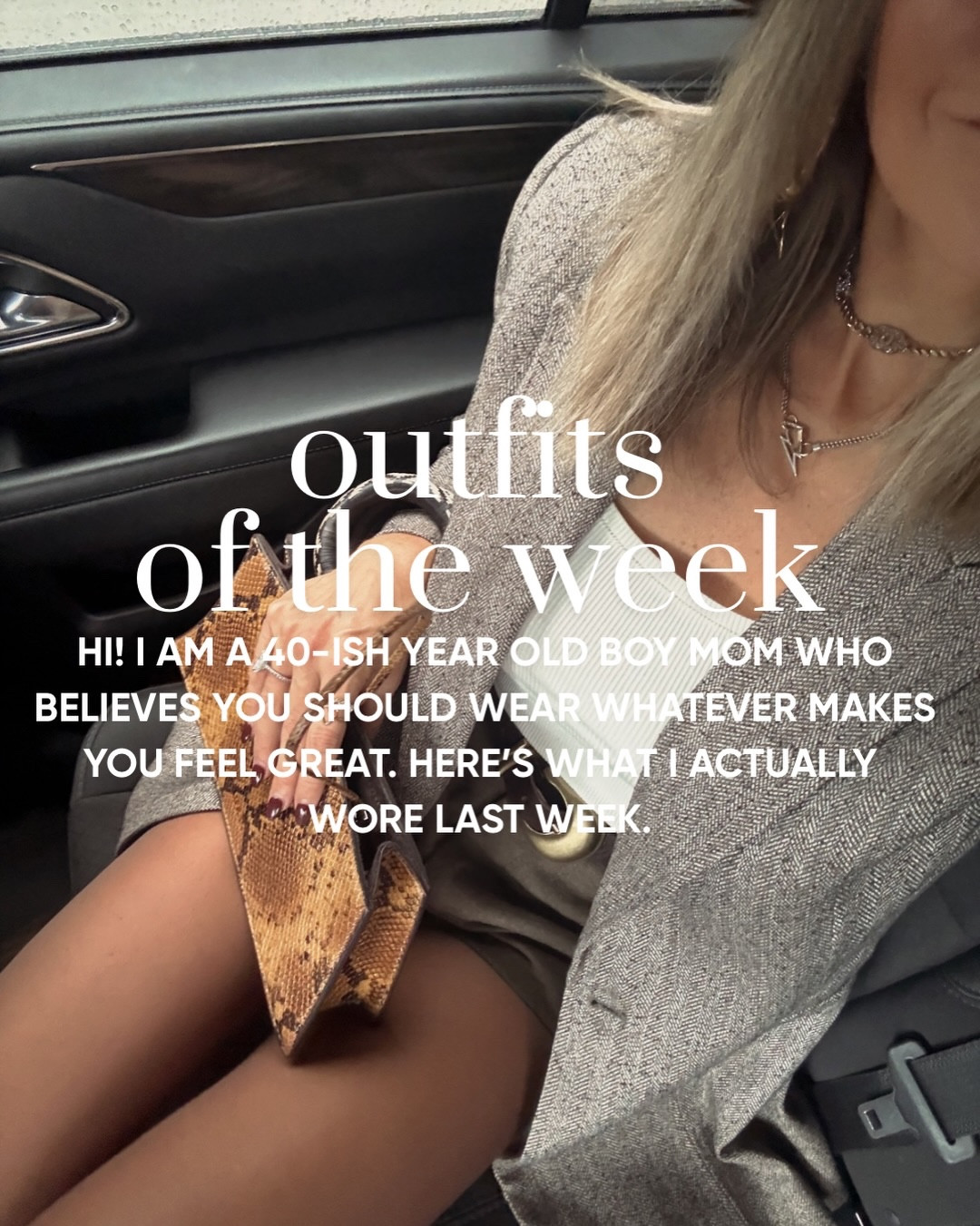 What I actually wore last week, episode one 🤎

I love any excuse to dress up and fully believe if you want to wear sequins to brunch, then girl, wear those sequins to brunch! Here’s a recap of what I actually wore last week.