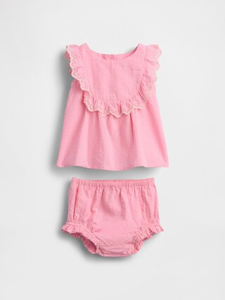 Baby Eyelet Ruffle Outfit Set | Gap (US)