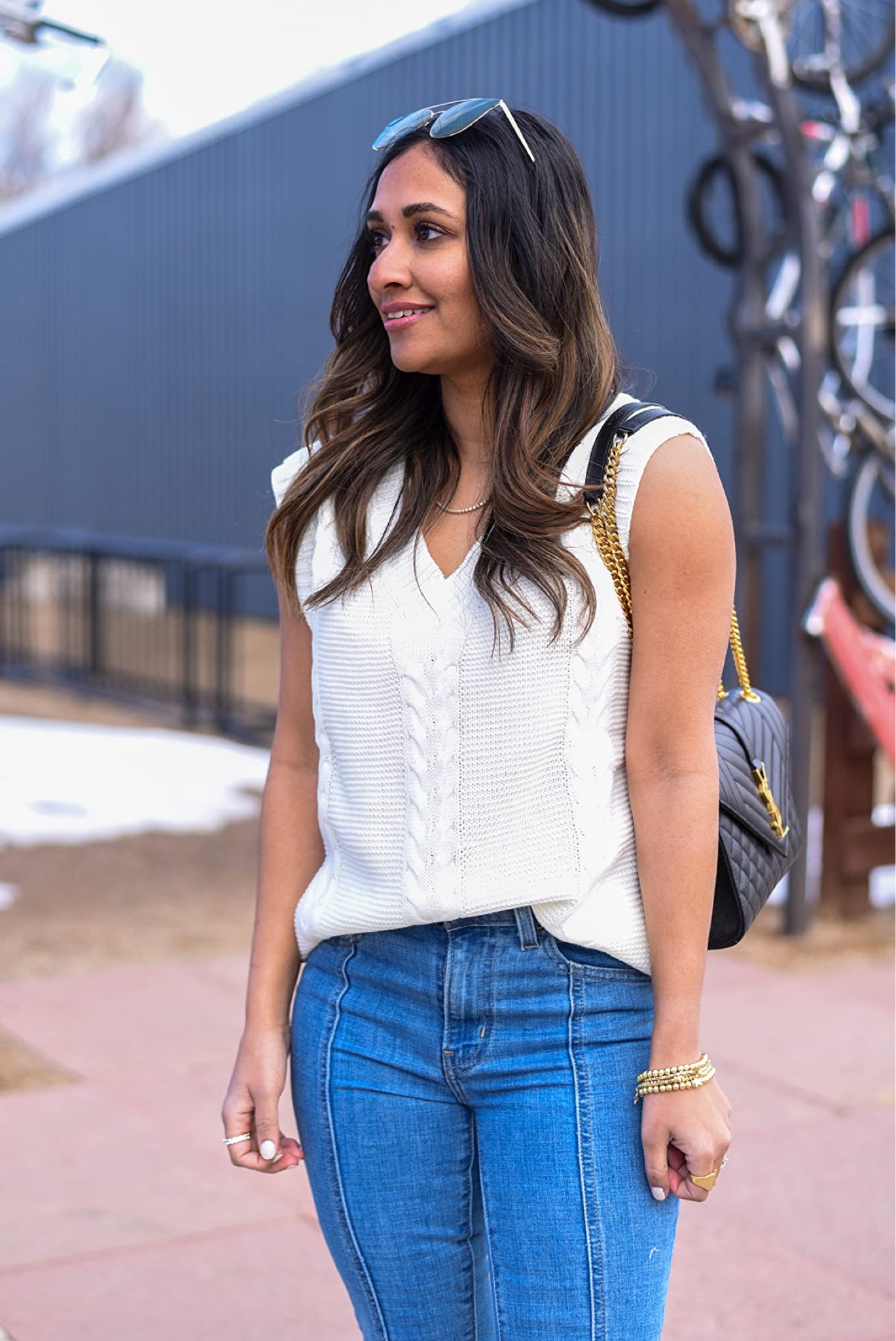 Oversized amazon knit sweater vest outfit idea! #Founditonamazon #amazonfashion Amazon fashion outfit inspiration , casual outfit inspo, everyday outfit idea, spring finds 

#LTKsalealert #LTKtravel #LTKstyletip